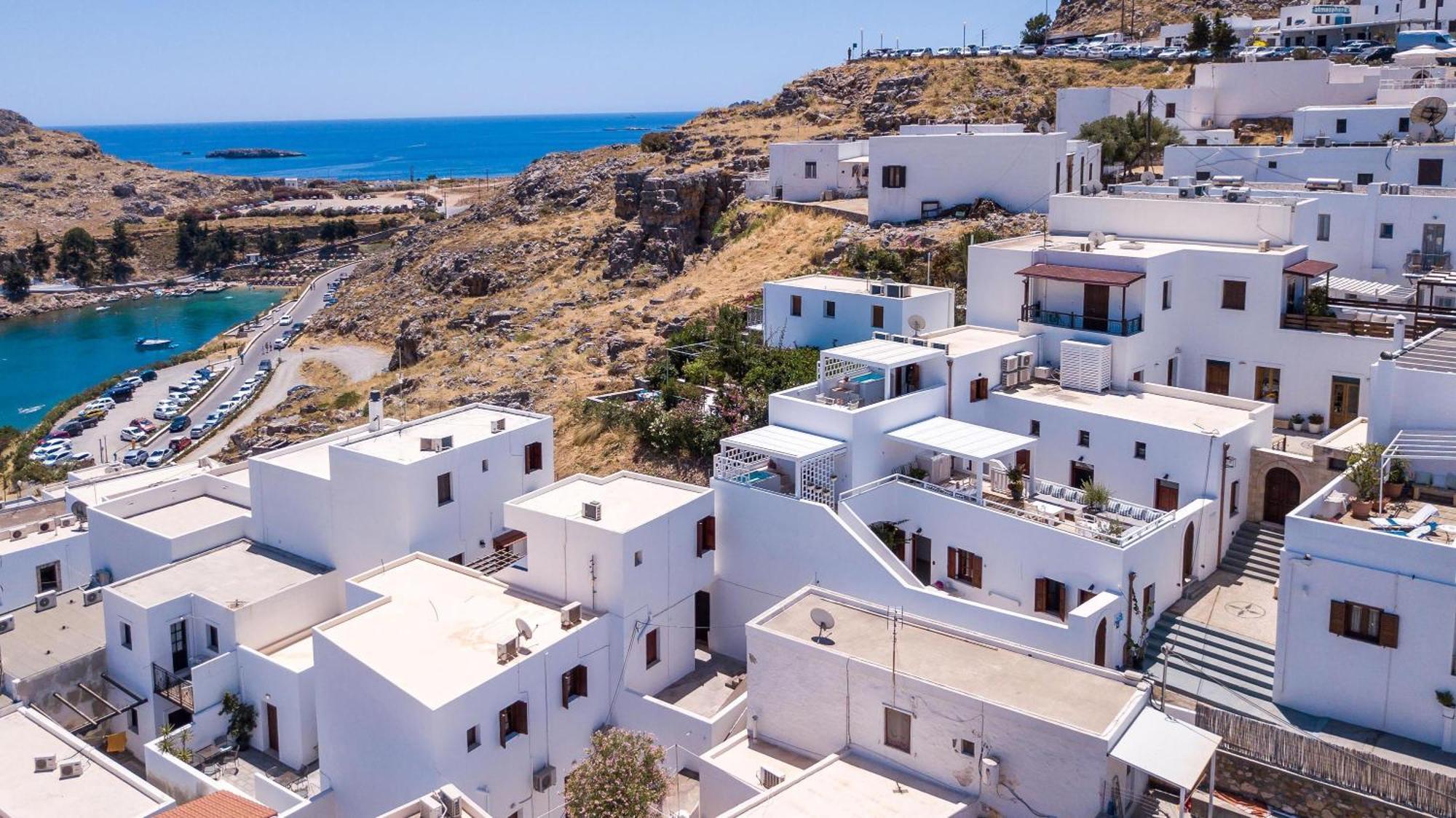 Lindian Polis Apartment Lindos  Bagian luar foto